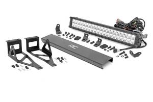 LED Light Kit Bumper 20 Inch Chrome Dual Row Amber DRL Ford F-250/F-350 Super Duty (05-07) Rough Country