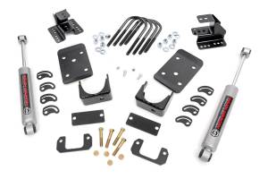 Rough Country - Lowering Kit Str Drop 2 Inch FR 4 Inch RR Silverado/Sierra 1500 (07-15) Rough Country - Image 1