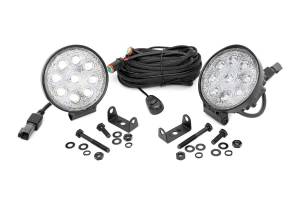 Rough Country - 4 Inch Chrome Series LED Light Round Pair Rough Country - Image 3