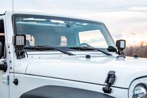 Rough Country - Light Mounts Lower Windshield Jeep Wrangler JK/Wrangler Unlimited (07-18) Rough Country - Image 3