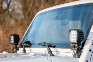 Rough Country - Light Mounts Lower Windshield Jeep Wrangler JK/Wrangler Unlimited (07-18) Rough Country - Image 4