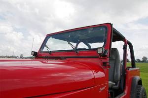 Rough Country - LED Light Mount Lower Windshield Pod Pair Jeep Wrangler YJ 4WD (87-95) Rough Country - Image 3