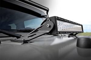 Rough Country - LED Light Mount Hood 20 Inch Jeep Wrangler JK/Wrangler Unlimited (07-18) Rough Country - Image 3
