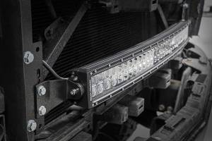 Rough Country - LED Light Kit Behind Grille Mount 30 Inch Black Dual Row White DRL Chevy Silverado 1500 (14-15) Rough Country - Image 3