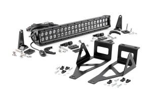 LED Light Kit Bumper Mount 20 Inch Black Dual Row Ford F-250/F-350 Super Duty (05-07) Rough Country
