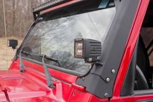 Rough Country - LED Light Mount Lower A-Pillar Pod Jeep Wrangler TJ (97-06)/Wrangler Unlimited (04-06) Rough Country - Image 2