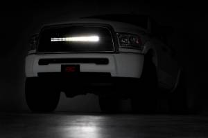 Rough Country - Mesh Grille 30 Inch Dual Row LED Black Ram 2500/3500 2WD/4WD (2013-2018) Rough Country - Image 6