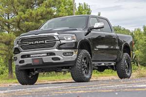 Rough Country - LED Light Kit Bumper Mount 20 Inch Chrome Dual Row White DRL Ram 1500 (19-24) Rough Country - Image 2