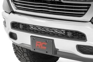 Rough Country - LED Light Kit Bumper Mount 20 Inch Chrome Dual Row White DRL Ram 1500 (19-24) Rough Country - Image 6