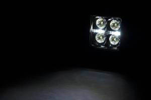 Rough Country - 2 Inch Black Series LED Light Pods Flush Mount Cool White DRL Rough Country - Image 2