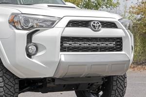 Rough Country - LED Light Kit Bumper Mount 30 Inch Black Dual Row White DRL Toyota 4Runner (14-20) Rough Country - Image 6
