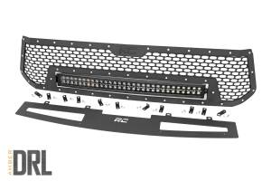 Mesh Grille 30 Inch Dual Row LED Black Amber DRL Toyota Tundra (14-17) Rough Country