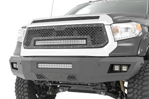 Rough Country - Mesh Grille 30 Inch Dual Row LED Black Amber DRL Toyota Tundra (14-17) Rough Country - Image 2