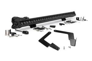 LED Light Kit Lower Grille Mount 30 Inch Black Single Row Toyota Tacoma (16-23) Rough Country