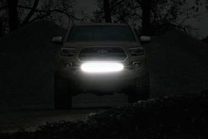 Rough Country - LED Light Kit Lower Grille Mount 30 Inch Black Single Row Toyota Tacoma (16-23) Rough Country - Image 4