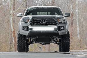 Rough Country - LED Light Kit Lower Grille Mount 30 Inch Black Single Row Toyota Tacoma (16-23) Rough Country - Image 6