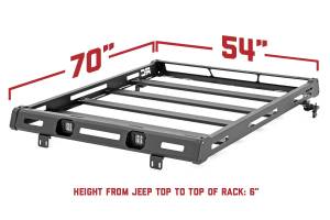 Rough Country - Roof Rack Black Series Lights Jeep Wrangler JK/Wrangler Unlimited (07-18) Rough Country - Image 5