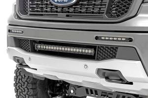 LED Light Kit Bumper Mount 6 Inch Black Slimline Pair Ford Ranger (19-23) Rough Country