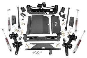 Rough Country - 4 Inch Lift Kit Silverado/Sierra 1500 Truck & SUV 4WD (1988-1999) Rough Country - Image 2