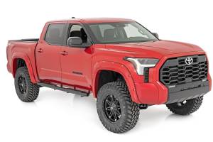 Rough Country - Oval Nerf Steps Crew Cab Black Toyota Tundra 2WD/4WD (2022-2026) Rough Country - Image 2