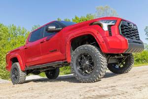 Rough Country - Oval Nerf Steps Crew Cab Black Toyota Tundra 2WD/4WD (2022-2026) Rough Country - Image 4