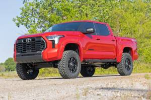 Rough Country - Oval Nerf Steps Crew Cab Black Toyota Tundra 2WD/4WD (2022-2026) Rough Country - Image 6