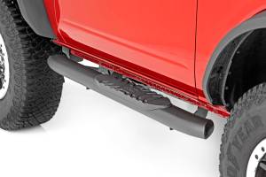 Rough Country - Oval Nerf Steps 2-Door Black Ford Bronco (2 Door) 4WD (2021-2025) Rough Country - Image 4