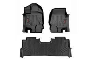 Floor Mats FR & RR FR Buckets Ford F-150 (15-26)/F-150 Lightning (22-26)/Raptor (17-25) Rough Country