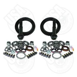 USA Standard Gear & Install Kit package for Jeep TJ Rubicon, 4.56 ratio