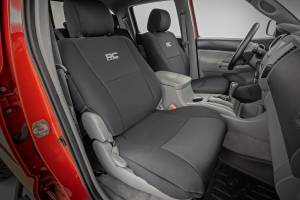Rough Country - Seat Covers Black FR & RR Crew Cab Toyota Tacoma 2WD/4WD (2005-2015) Rough Country - Image 3