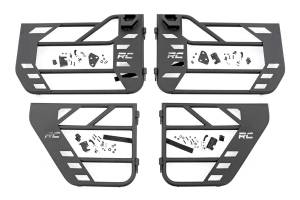 Tubular Doors Front and Rear Jeep Gladiator JT/Wrangler JL 4WD (18-26) Rough Country