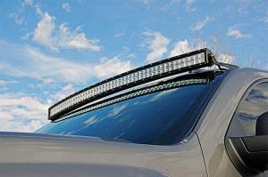 Rough Country - LED Light Mount Upper Windshield 50 Inch Curved Silverado/Sierra 1500/1500 SUV/2500HD/3500HD (07-14) Rough Country - Image 2