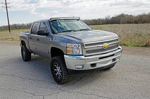 Rough Country - LED Light Mount Upper Windshield 50 Inch Curved Silverado/Sierra 1500/1500 SUV/2500HD/3500HD (07-14) Rough Country - Image 4