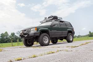 Rough Country - LED Light Mount Upper Windshield 50 Inch Curved Jeep Grand Cherokee ZJ (93-98) Rough Country - Image 4