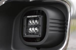 Rough Country - LED Light Kit Fog Mount 2 Inch Black Pair Ford F-250/F-350 Super Duty (11-16) Rough Country - Image 2