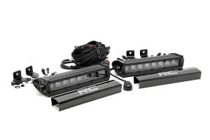 8 Inch Black Series LED Light Bar Single Row Pair Rough Country