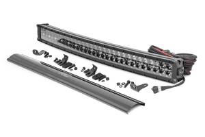 30 Inch Black Series LED Light Bar Curved Dual Row Cool White DRL Rough Country