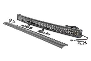 40 Inch Black Series LED Light Bar Curved Dual Row Cool White DRL Rough Country