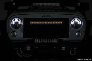 Rough Country - 50 Inch Black Series LED Light Bar Dual Row Amber DRL Rough Country - Image 4
