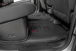 Rough Country - Sure-Fit Floor Mats FR & RR FR Over Hump Crew Silverado/Sierra 1500/2500HD/3500HD (19-26) Rough Country - Image 4
