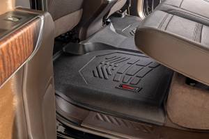 Rough Country - Sure-Fit Floor Mats FR & RR FR Over Hump Crew Silverado/Sierra 1500/2500HD/3500HD (19-26) Rough Country - Image 5
