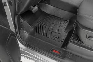 Rough Country - Sure-Fit Floor Mats FR & RR FR Bucket Crew Silverado/Sierra 1500/2500HD/3500HD (19-26) Rough Country - Image 2