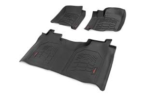 Rough Country - Sure-Fit Floor Mats FR & RR FR Bucket Crew Silverado/Sierra 1500/2500HD/3500HD (19-26) Rough Country - Image 4
