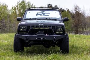 Rough Country - 8 Inch Black Series LED Light Bar Single Row Cool White DRL Pair Rough Country - Image 5