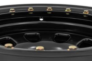 Rough Country - Steel Simulated Bead Lock Wheel Black 17x9 5x5 3.30 Bore -12 Rough Country - Image 4