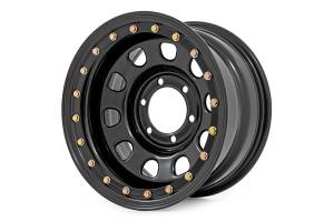 Rough Country - Steel Simulated Bead Lock Wheel Black 16x8 6x5.5 4.25 Bore -12 Rough Country - Image 1