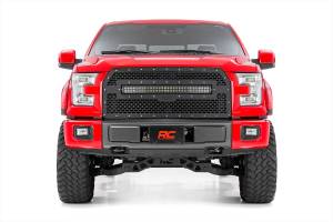 Rough Country - Mesh Grille 30 Inch Dual Row LED Black Amber DRL Ford F-150 (15-17) Rough Country - Image 5