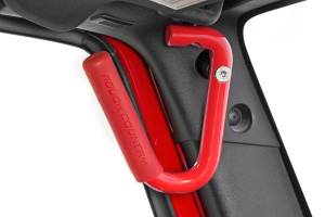 Rough Country - Grab Handles Steel Front Red Jeep Wrangler JK/Wrangler Unlimited (07-18) Rough Country - Image 2
