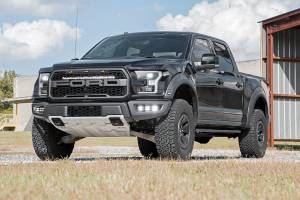 Rough Country - LED Light Kit Fog Mount Triple 2 Inch Black Pair Ford Raptor 4WD (17-20) Rough Country - Image 3