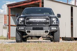 Rough Country - LED Light Kit Fog Mount Triple 2 Inch Black Pair White DRL Ford Raptor (17-20) Rough Country - Image 4